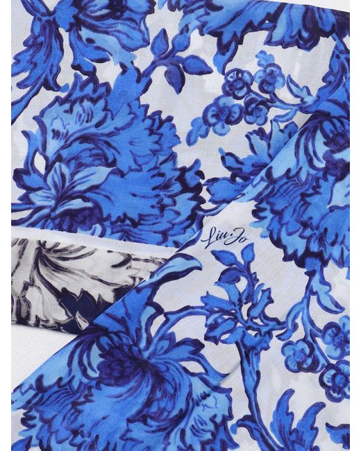 Sciarpa in modal con motivo floreale all over di Liu Jo in Blue
