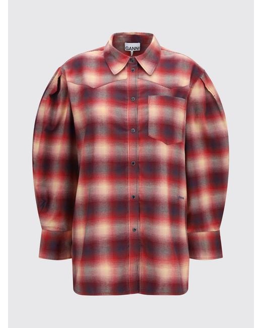 Ganni Red Shirt