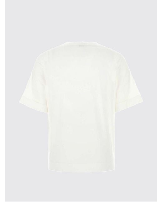 Brunello Cucinelli White Basic Cotton T-Shirts