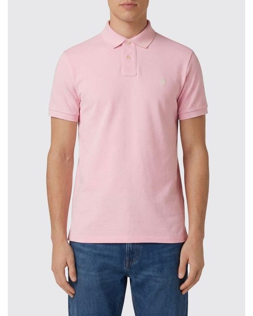 Polo Ralph Lauren Red Cotton Polo Shirt With Pony Logo for men