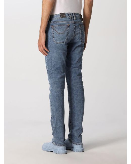 Jeckerson Denim Slim Jeans With Patches in Stone Washed (Blue) for Men |  Lyst