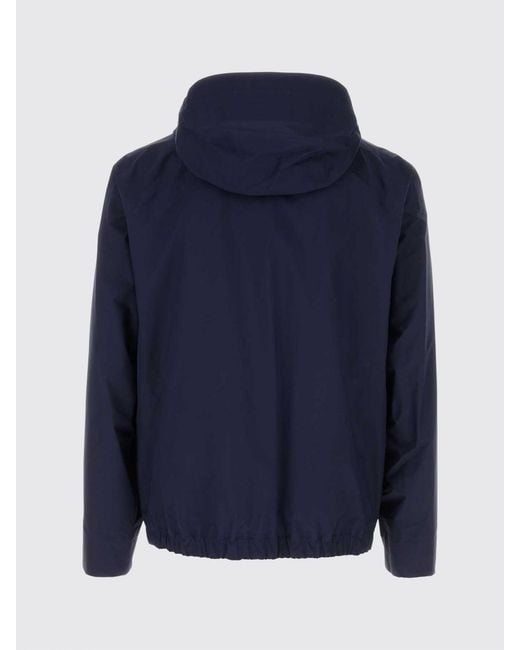 Veilance Blue Short Hooded Windbreaker Jacket for men