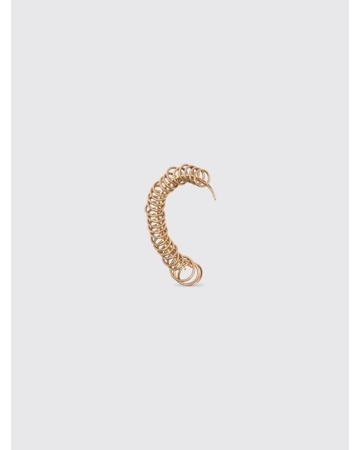 Panconesi White All-Around Chromed Brass Ear Cuff