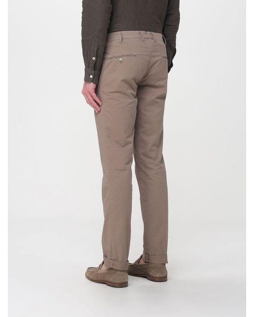 Mason's Multicolor Cotton Stretch Chino Trousers for men