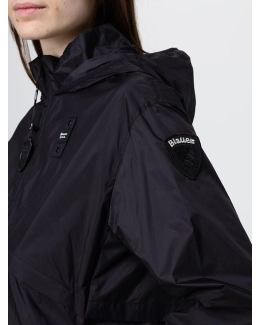 Blauer Blue Polyester Hooded Jacket for men