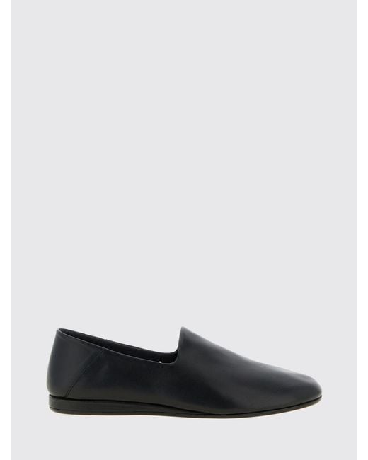 Jacquemus White Flat Smooth Cowhide Loafers With Round Toe for men