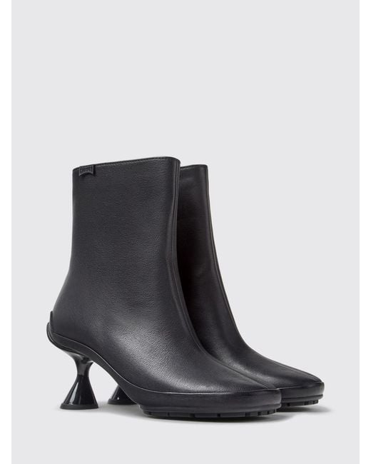 Camper Black Flat Ankle Boot