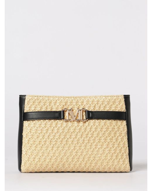 Max Mara Natural Mambo Raffia Clutch