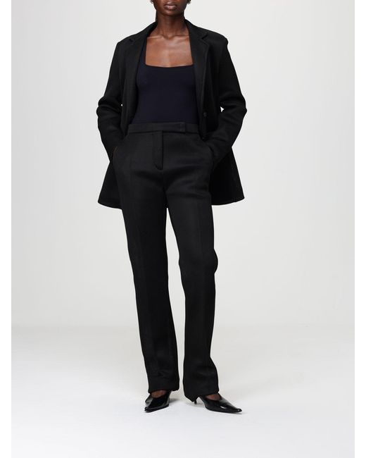 Max Mara Black Classic Mesh Trousers