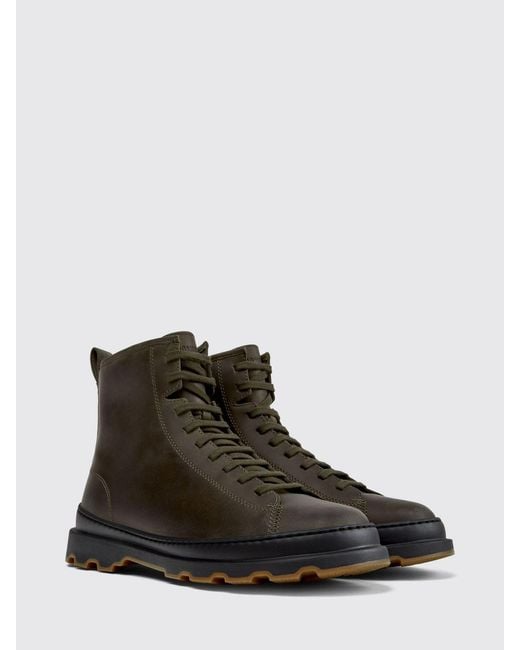 Camper Black Brutus+ Lace-Up Ankle Boots for men