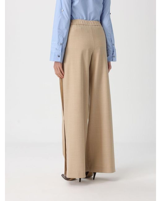 Liviana Conti Natural Manolo Wide-Leg Pants