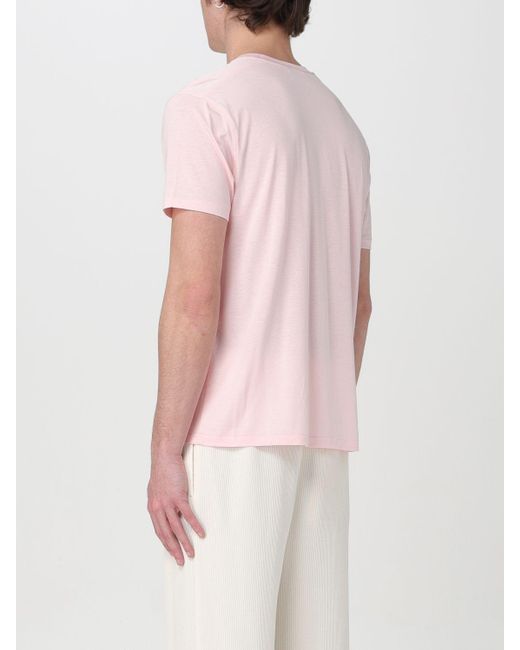 T-shirt in cotone di Tom Ford in Pink da Uomo