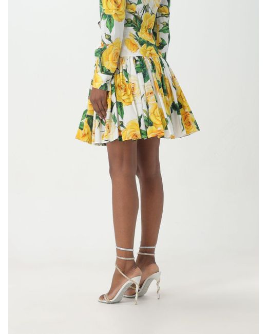 Dolce & Gabbana Yellow Skirt
