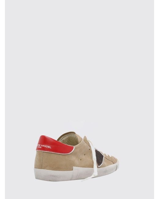 Philippe Model White Prsx Leather Sneakers for men