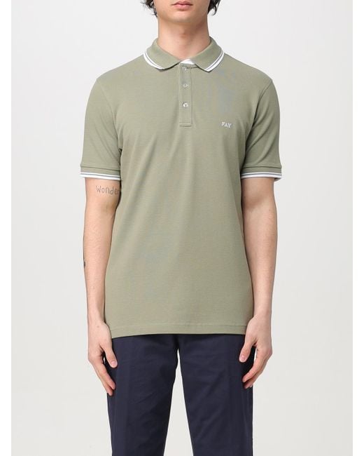 Polo Basic di Fay in Green da Uomo