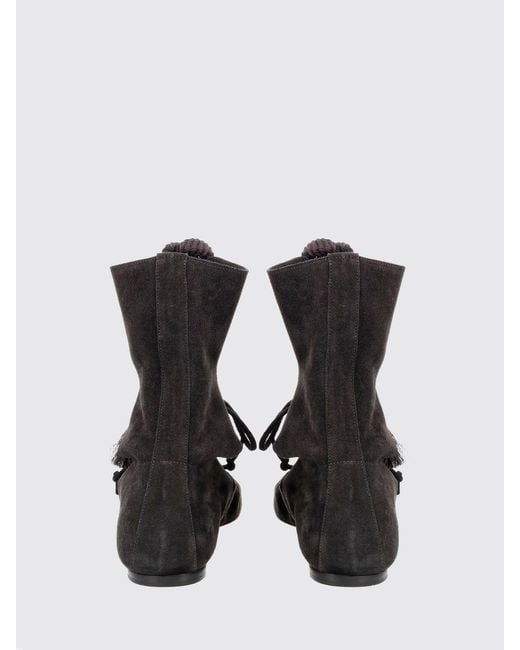Isabel Marant Black Liade Perforated Suede Ankle Boots