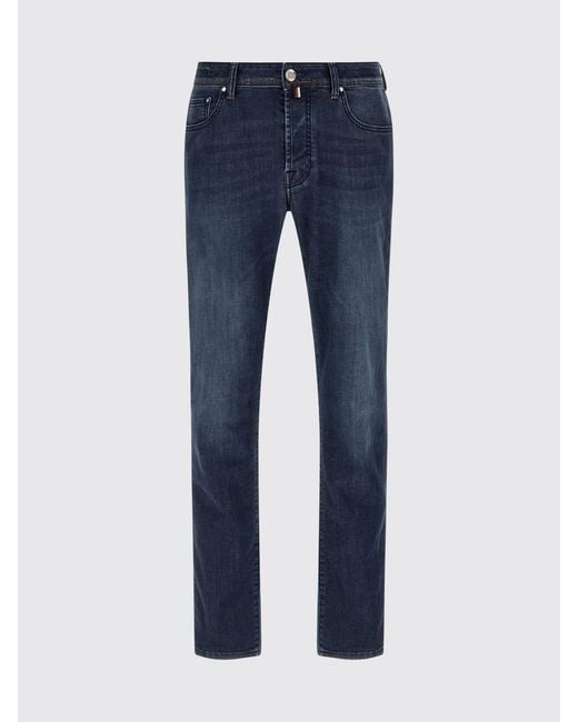 Jacob Cohen Blue Cotton Denim Slim Fit Jeans for men