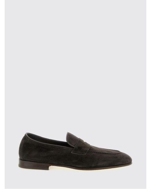 Brunello Cucinelli White Suede Loafers for men