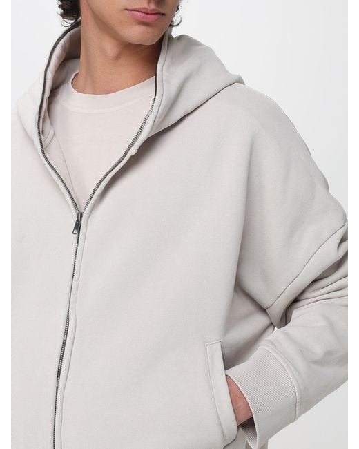 Entire studios Gray Cotton Hoodie for men