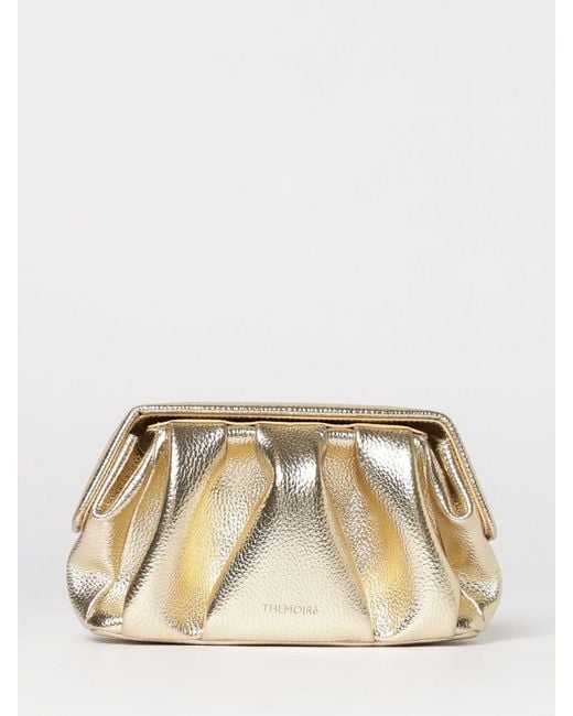 THEMOIRÈ Natural ThemoirÈ Laminated Vegan Leather Clutch