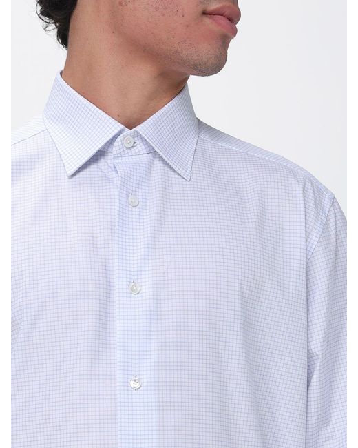 Zegna White Classic Poplin Shirt for men