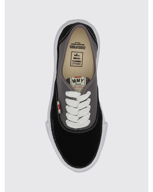 Maison Mihara Yasuhiro White Baker Og Bicolour Low Top Canvas Trainers for men