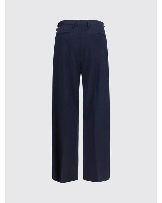 Vivienne Westwood Blue Tailored Wide-Leg Wool Trousers With Darts for men