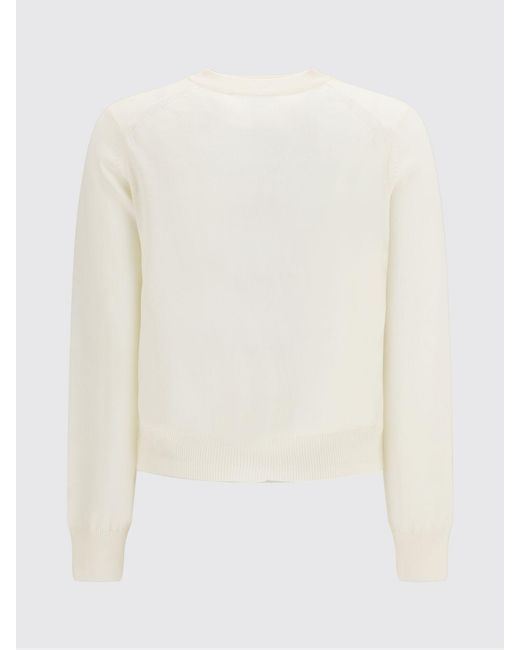 Maison Kitsuné Natural Maison KitsunÉ Crew Neck Cardigan