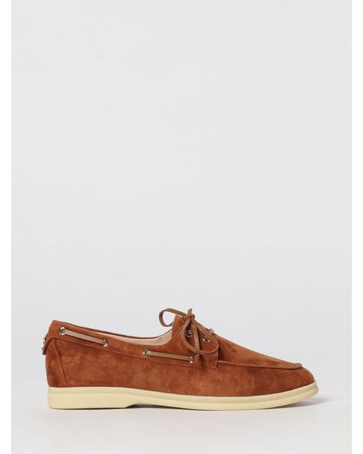 Coccinelle Brown Suede Boat Moccasins