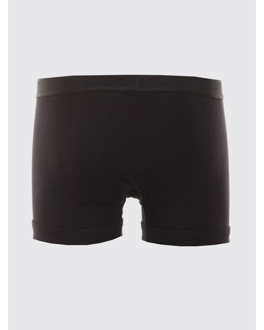 Tom Ford Black Set Of Two Stretch-Cotton Boxer Briefs With Logo Waistband for men