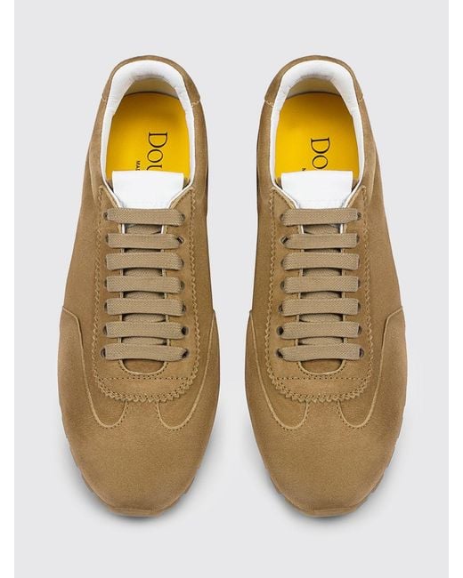 Doucal's Natural Suede Sneakers