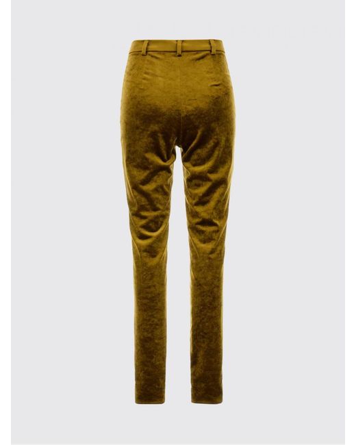 Gucci Green Skinny Velvet Trousers