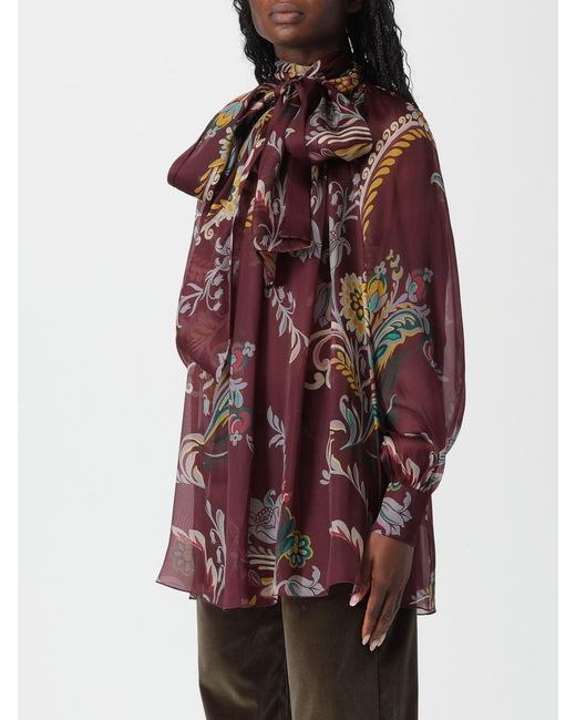 Etro Red Hemdbluse Damen