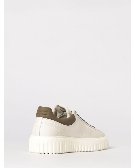 Hogan Natural H-Stripes Leather Sneakers for men