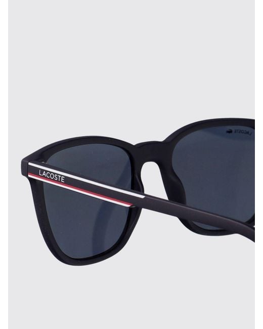 Lacoste Blue Rectangular Frame Aviator Sunglasses for men