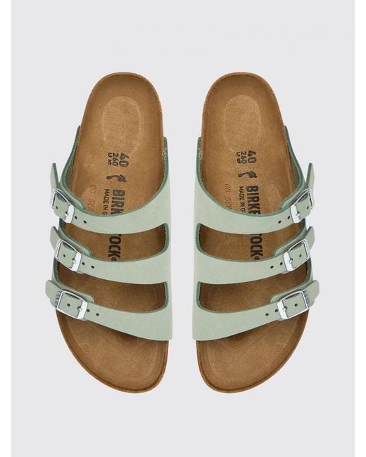 Birkenstock Green Florida Fresh Leather Sandal