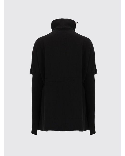 Rick Owens Black Cotton Sweatshirt