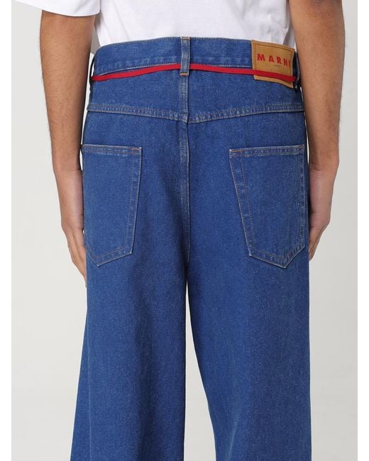Marni Blue Wide Leg Jeans for men