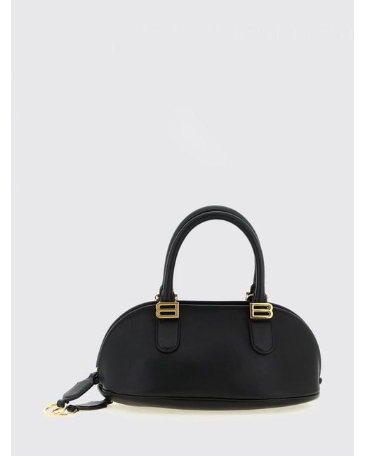 Balenciaga Black Bowling Bolero Handbag