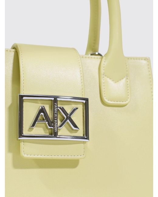 ARMANI EXCHANGE Metallic Faux Leather Bag