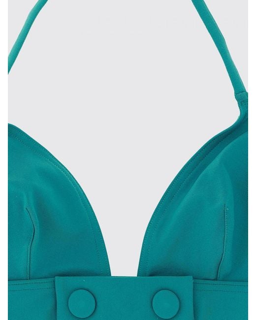 Eres Blue Stretch Polyamide Bikini Top