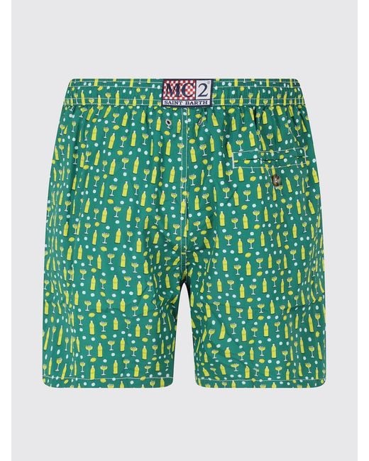 Mc2 Saint Barth Green Swimsuit for men