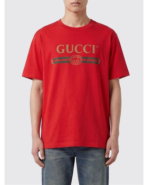 Gucci Red T-Shirt for men