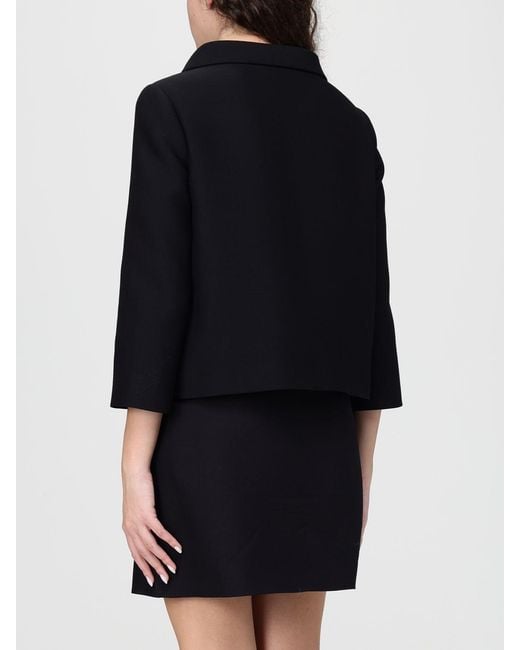 Valentino Black Vlogo Wool And Silk Jacket