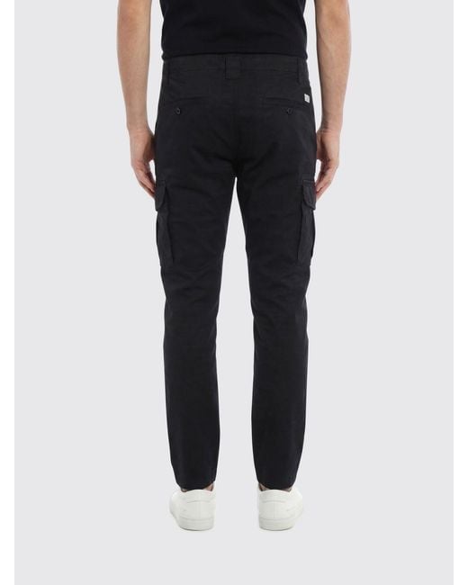 C P Company Black Cotton Cargo Pants for men
