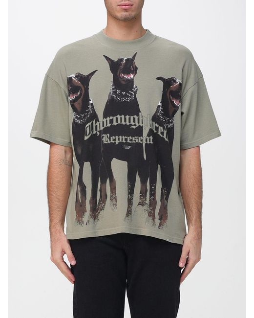Represent Gray Printed Oversized T-Shirt for men