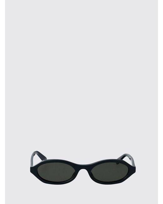 McQueen White Am0559S Acetate Sunglasses