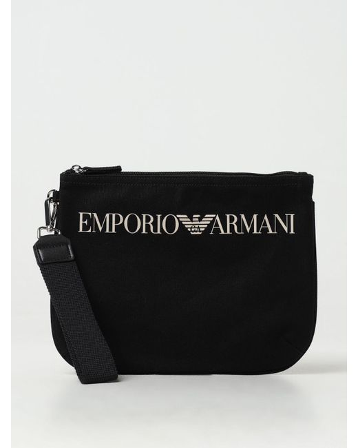 Emporio Armani Black Briefcase for men