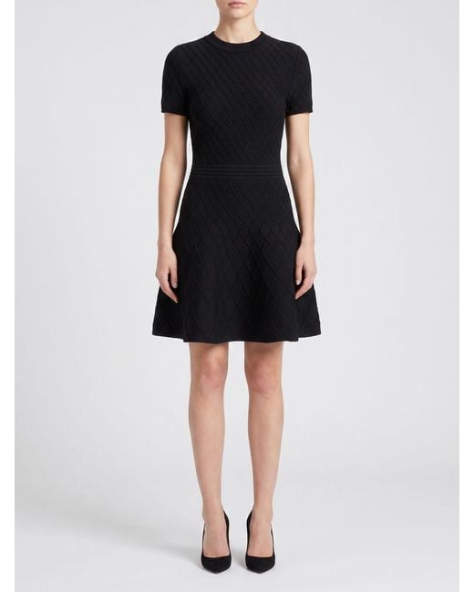 Balmain Black Crewneck Mini Dress