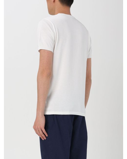 T-shirt in maglia di Aspesi in White da Uomo